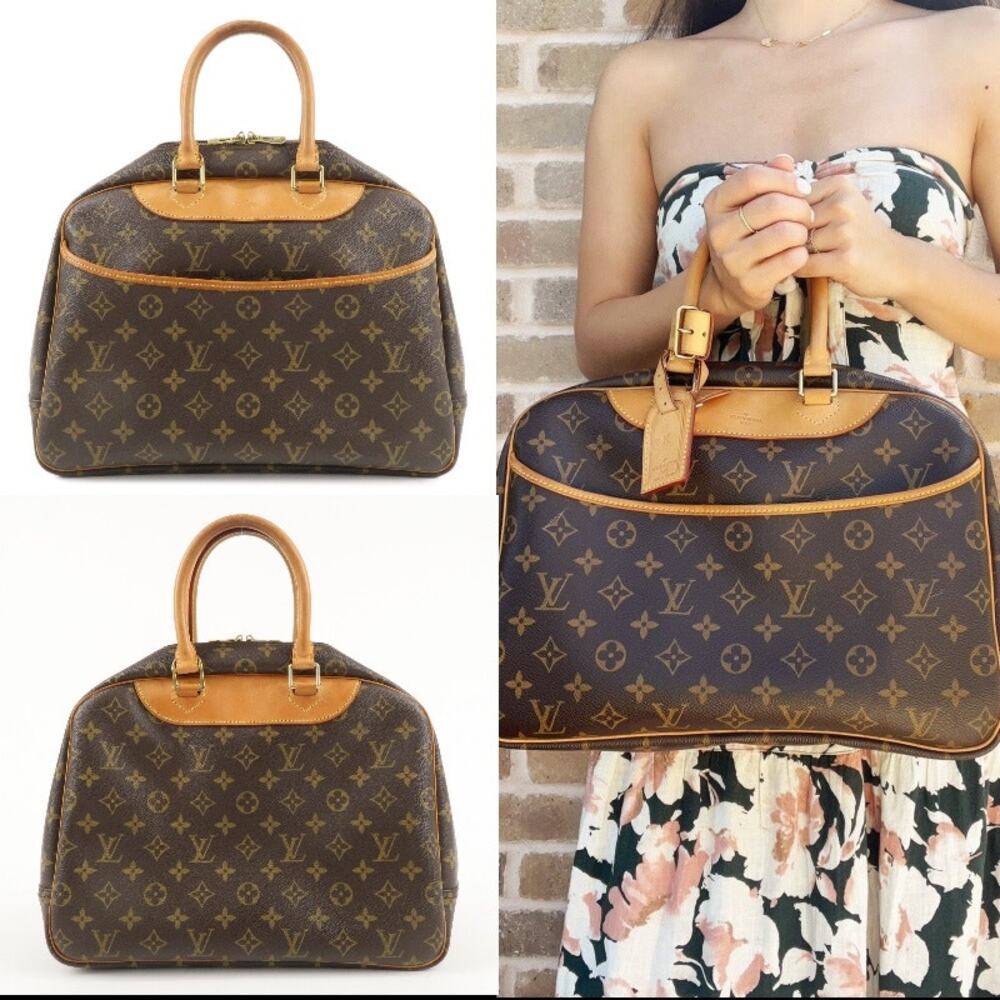 💎✨Authentic✨💎Louis Vuitton Monogram Deauville Hand Bag Brown